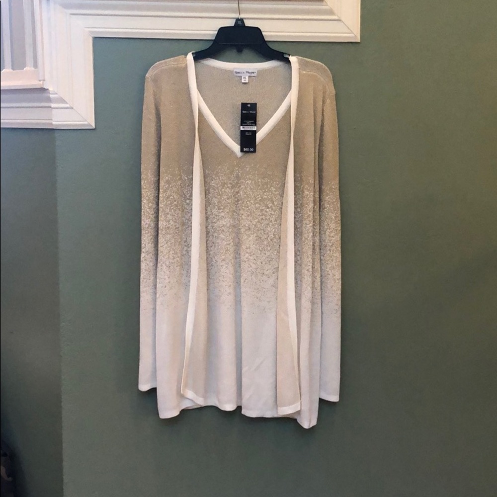 Women’s xl Rebecca Malone, cardigan over top